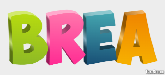 Brea Text Effect