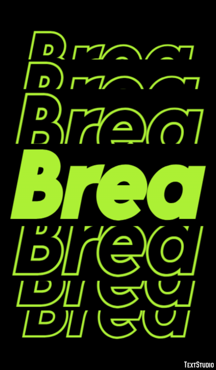 Brea Efecto de Texto