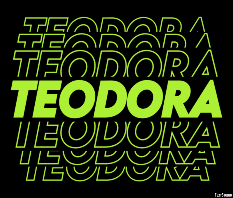 Teodora テキスト効果
