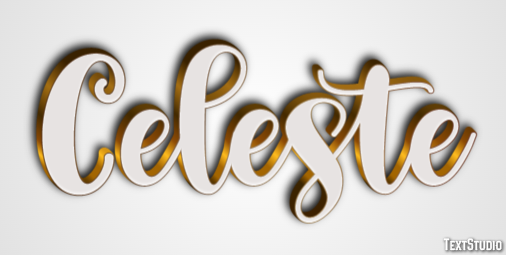 Celeste Efecto de Texto