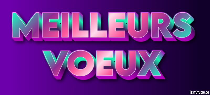 Meilleurs Voeux Effet de texte