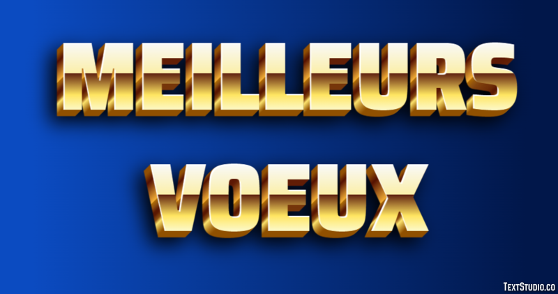 Meilleurs Voeux Effet de texte