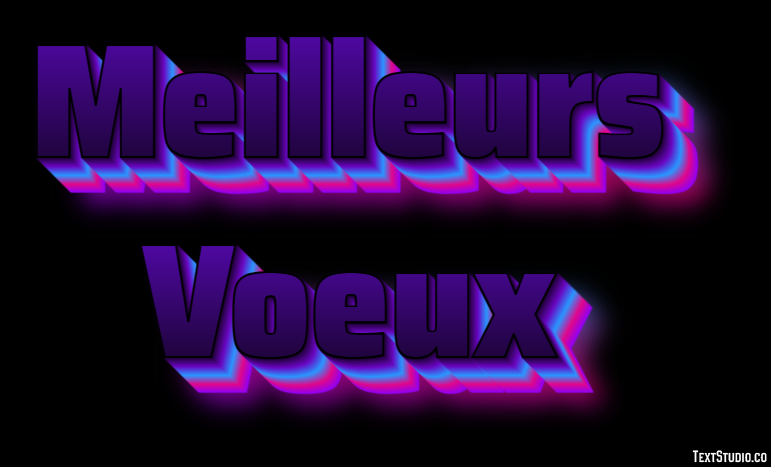 Meilleurs Voeux Effet de texte