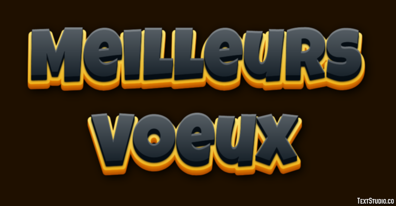Meilleurs Voeux Effet de texte