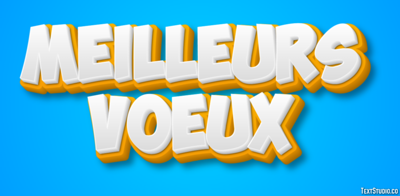 Meilleurs Voeux Texteffekt