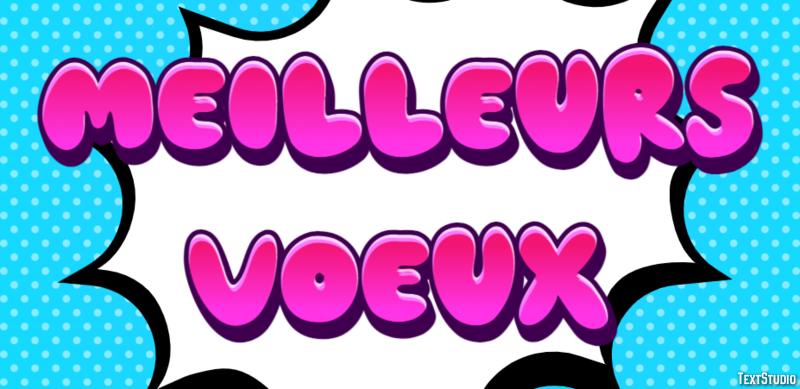 Meilleurs Voeux Effet de texte