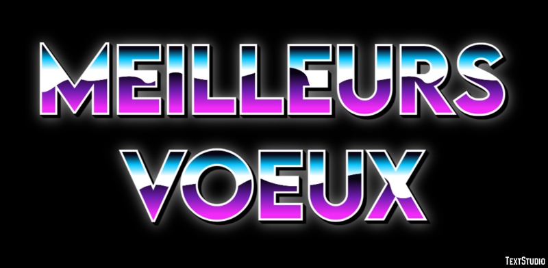 Meilleurs Voeux Effet de Texte
