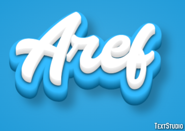Aref Effetto testo