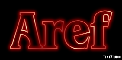 Aref Text effect