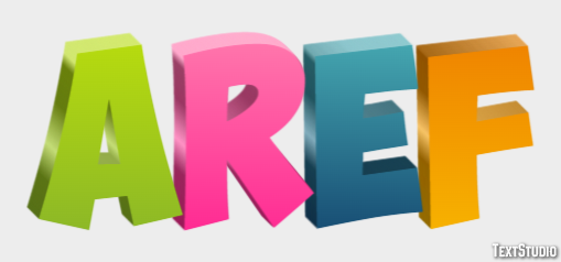 Aref Text effect