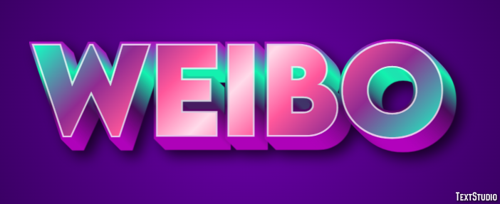 Weibo Text effect