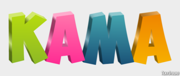 Kama Text Effect