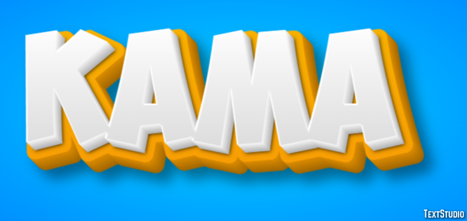 Kama Text effect