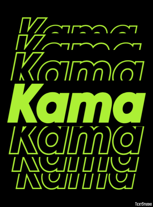 Kama Text effect