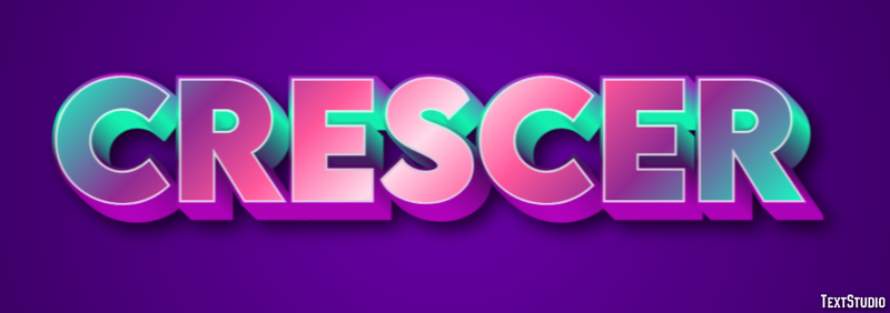 Crescer Text Effect
