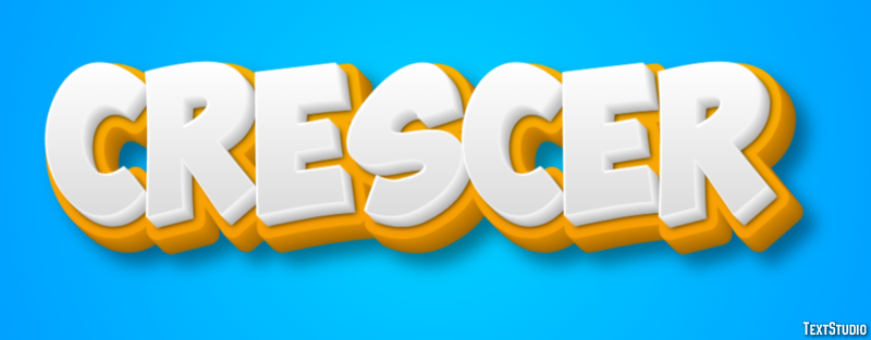 Crescer Text Effect