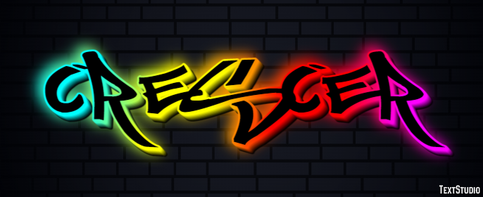 Crescer Text effect