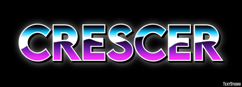 Crescer Text effect