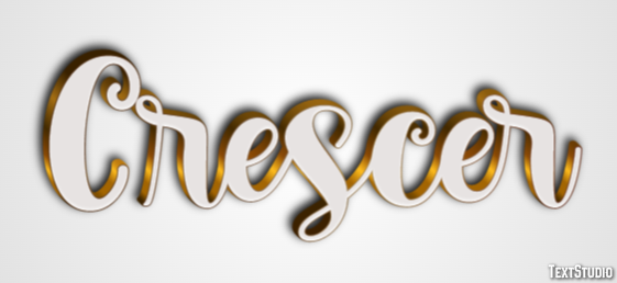Crescer Text effect