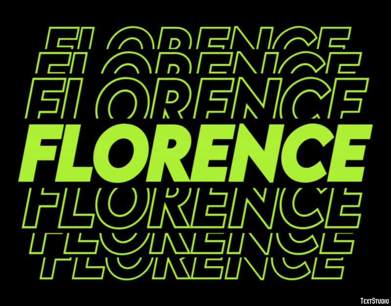 Florence Efekt tekstowy