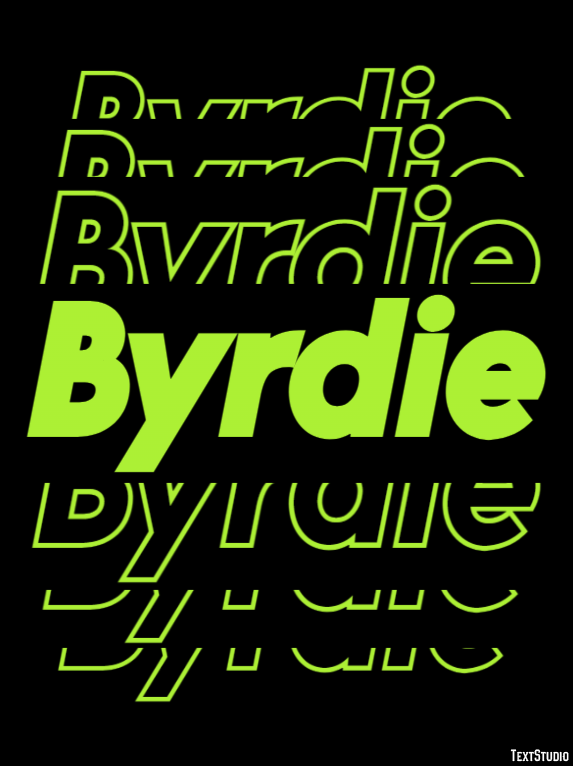 Byrdie Effet de Texte