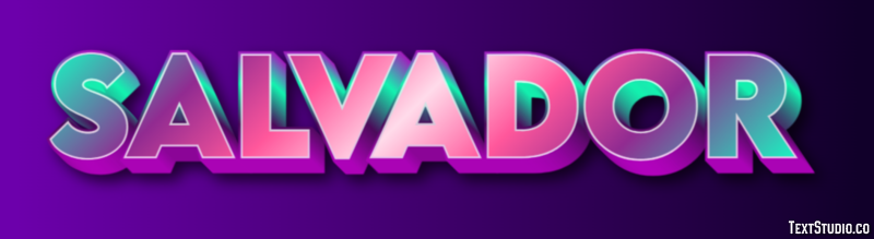 Salvador Efecto de texto