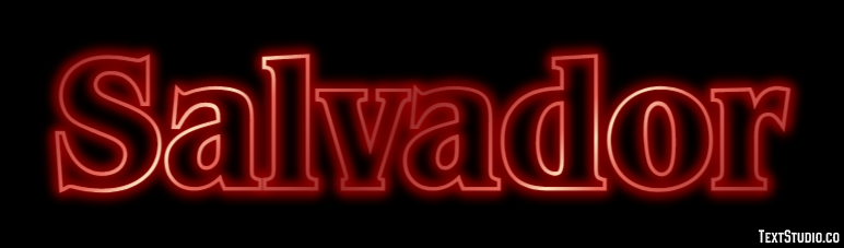 Salvador Efecto de texto