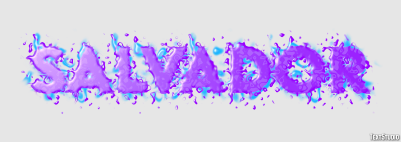 Salvador Efecto de texto