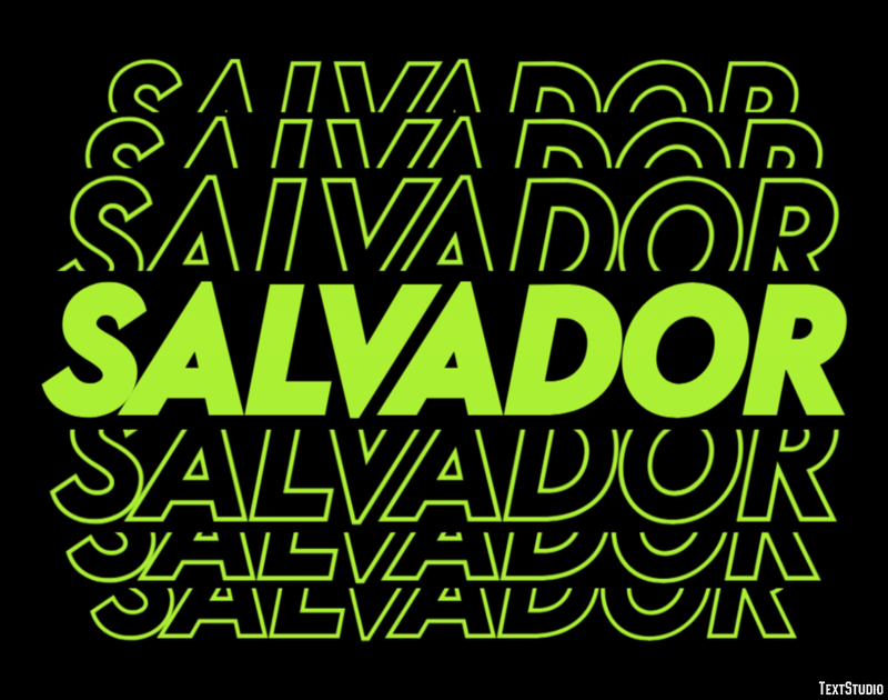 Salvador Efecto de texto