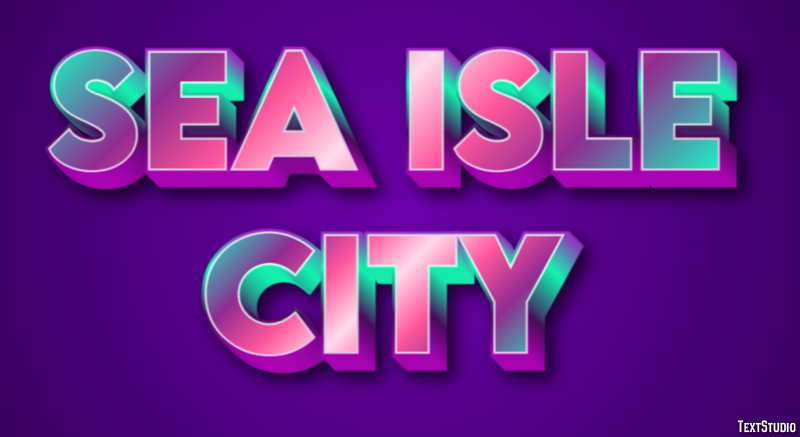 Sea Isle City Effetto testo