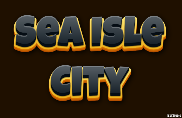 Sea Isle City Effetto testo