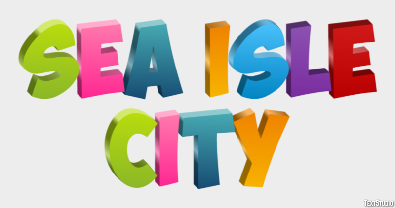 Sea Isle City Effetto testo