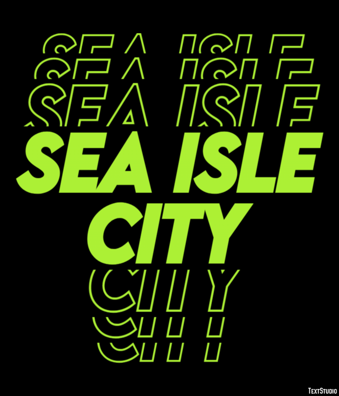 Sea Isle City Effetto testo