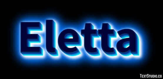 Eletta Texteffekt
