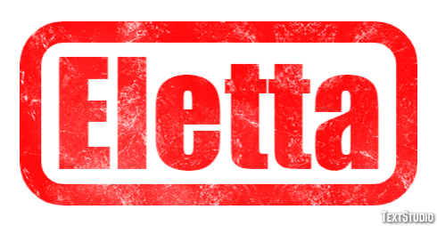 Eletta Эффект текста