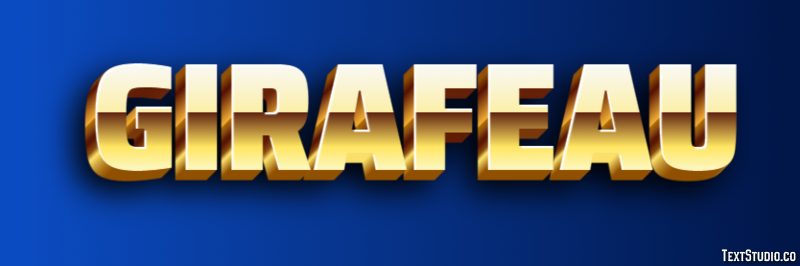 Girafeau Texteffekt
