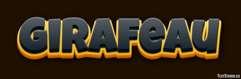 Girafeau Texteffekt