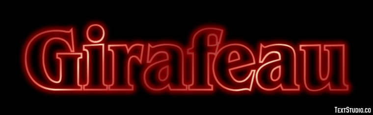 Girafeau Effet de Texte