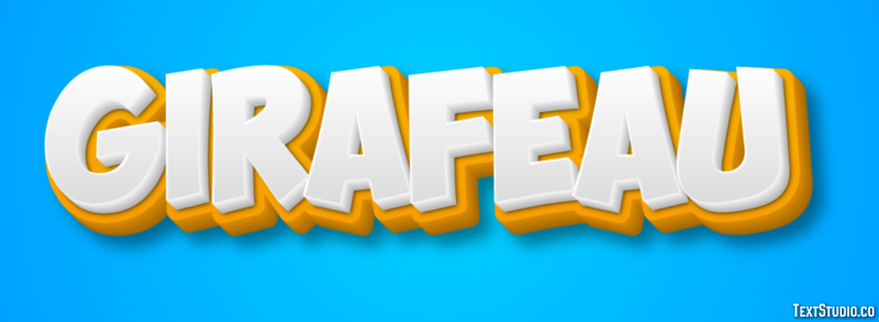 Girafeau Texteffekt