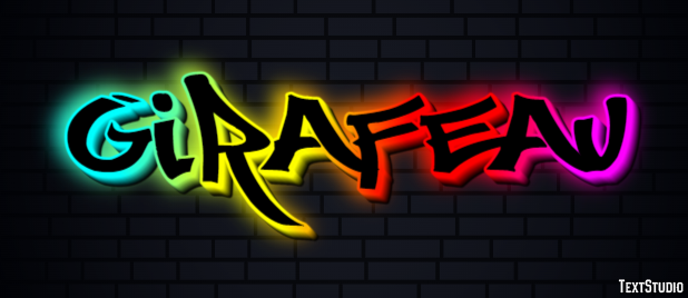 Girafeau Texteffekt