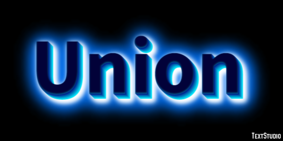 Union Text effect