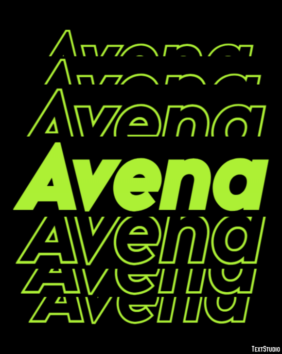 Avena Эффект текста