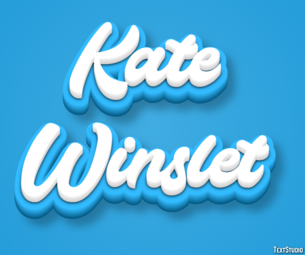 Kate Winslet Text effect