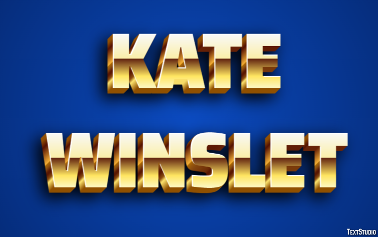 Kate Winslet Text Effect