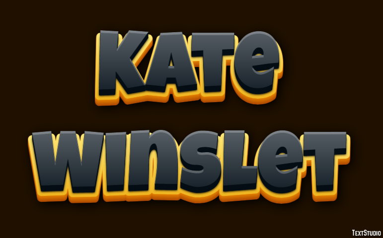 Kate Winslet Text Effect