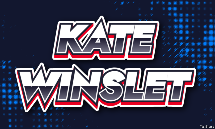 Kate Winslet Text effect
