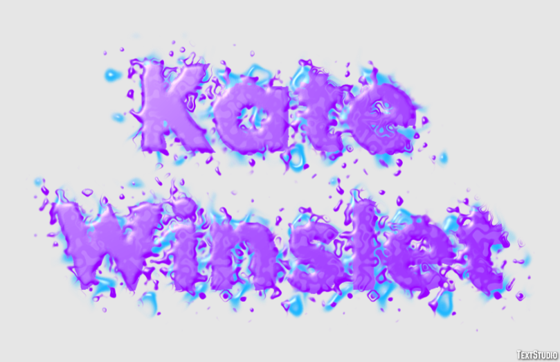 Kate Winslet Text effect