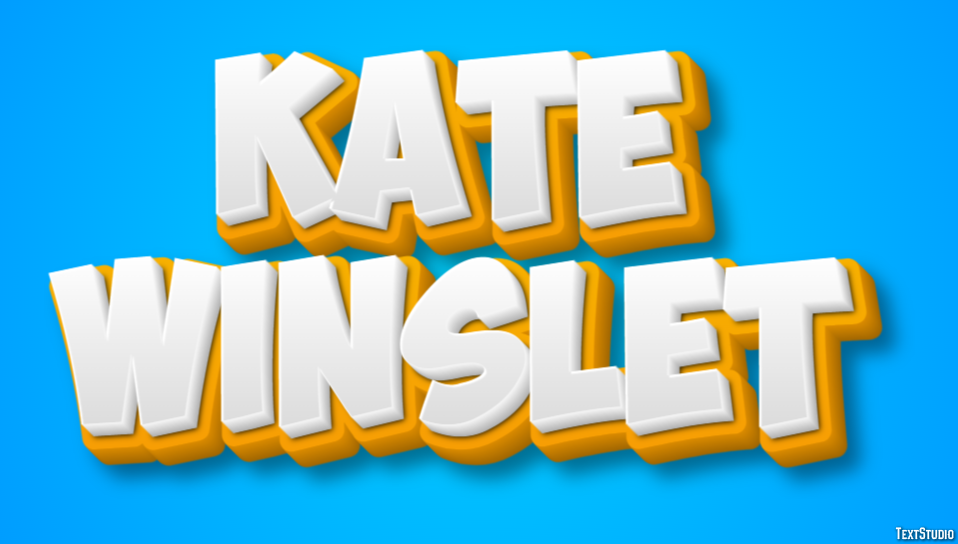 Kate Winslet Text Effect