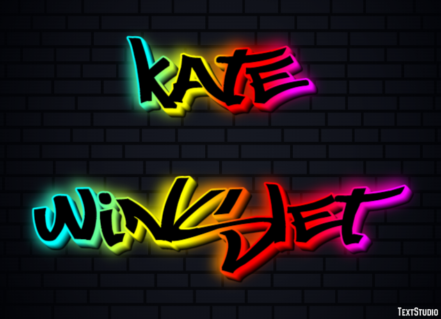 Kate Winslet Text effect