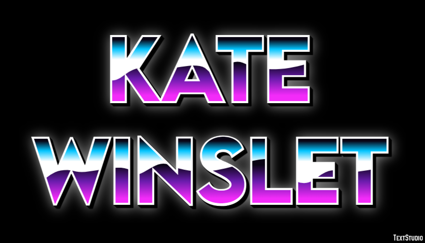 Kate Winslet Text effect